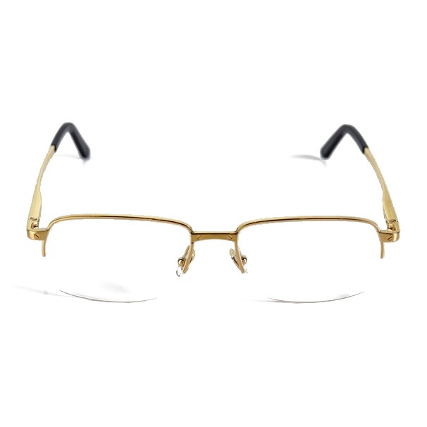 Óculos de Grau Cartier CT168O BRUSHED CHAMPAGNE GOLDEN FINISH/ BL – Unissex