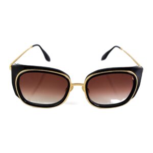 Óculos de Sol Thierry Lasry Everlasty 101 Black & Gold W/ Gold M – Unissex